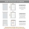 imageNICETOWN Door Curtains for Kitchen Short Blackout Curtains 72 inch Long Self Adhesive Portable Window Cover for Front French Door Adjustable Shade for Glass 1 PC 26quot W x 72quot L GreyGreyish White