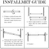 imageNICETOWN Doorway Curtain Rod for Window 28quot to 48quot Premium Tension Curtain Rod Without Drilling Rust Free and NonFall Down Doorway Cupboard Short Tension Pole Black 28quot  48quotWhite