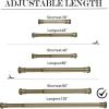 imageNICETOWN Doorway Curtain Rod for Window 28quot to 48quot Premium Tension Curtain Rod Without Drilling Rust Free and NonFall Down Doorway Cupboard Short Tension Pole Black 28quot  48quotAntique Brass