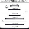 imageNICETOWN Doorway Curtain Rod for Window 28quot to 48quot Premium Tension Curtain Rod Without Drilling Rust Free and NonFall Down Doorway Cupboard Short Tension Pole Black 28quot  48quotMatt Black