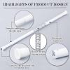 imageNICETOWN Doorway Curtain Rod for Window 28quot to 48quot Premium Tension Curtain Rod Without Drilling Rust Free and NonFall Down Doorway Cupboard Short Tension Pole Black 28quot  48quotWhite