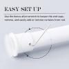 imageNICETOWN Doorway Curtain Rod for Window 28quot to 48quot Premium Tension Curtain Rod Without Drilling Rust Free and NonFall Down Doorway Cupboard Short Tension Pole Black 28quot  48quotWhite