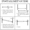 imageNICETOWN Doorway Curtain Rod for Window 28quot to 48quot Premium Tension Curtain Rod Without Drilling Rust Free and NonFall Down Doorway Cupboard Short Tension Pole Black 28quot  48quotSatin Nickel