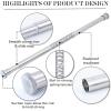 imageNICETOWN Doorway Curtain Rod for Window 28quot to 48quot Premium Tension Curtain Rod Without Drilling Rust Free and NonFall Down Doorway Cupboard Short Tension Pole Black 28quot  48quotNickel