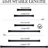 imageNICETOWN Doorway Curtain Rod for Window 28quot to 48quot Premium Tension Curtain Rod Without Drilling Rust Free and NonFall Down Doorway Cupboard Short Tension Pole Black 28quot  48quotMatt Black