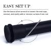 imageNICETOWN Doorway Curtain Rod for Window 28quot to 48quot Premium Tension Curtain Rod Without Drilling Rust Free and NonFall Down Doorway Cupboard Short Tension Pole Black 28quot  48quotMatt Black