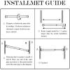 imageNICETOWN Doorway Curtain Rod for Window 28quot to 48quot Premium Tension Curtain Rod Without Drilling Rust Free and NonFall Down Doorway Cupboard Short Tension Pole Black 28quot  48quotNickel