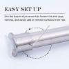 imageNICETOWN Doorway Curtain Rod for Window 28quot to 48quot Premium Tension Curtain Rod Without Drilling Rust Free and NonFall Down Doorway Cupboard Short Tension Pole Black 28quot  48quotNickel