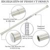 imageNICETOWN Doorway Curtain Rod for Window 28quot to 48quot Premium Tension Curtain Rod Without Drilling Rust Free and NonFall Down Doorway Cupboard Short Tension Pole Black 28quot  48quotSatin Nickel