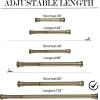 imageNICETOWN Doorway Curtain Rod for Window 28quot to 48quot Premium Tension Curtain Rod Without Drilling Rust Free and NonFall Down Doorway Cupboard Short Tension Pole Black 28quot  48quotAntique Brass