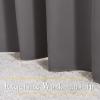 imageNICETOWN Gray Blackout Curtains for Bedroom 84 inches Long  Thermal Drapes Grommet Room Darkening Curtains Noise Reducing Window Treatments for Living Room 2 Panels W52 x L84 Grey