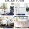 imageNICETOWN Grey Bathroom Rug Extra Thick Indoor Outdoor Durable Doormat for Bathroom AntiSlip Soft Plush Chenille Shaggy Bath Mat Living Room Bedroom Mat Water Absorbent Floor Carpet 47 x 24Navy