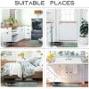 imageNICETOWN Grey Bathroom Rug Extra Thick Indoor Outdoor Durable Doormat for Bathroom AntiSlip Soft Plush Chenille Shaggy Bath Mat Living Room Bedroom Mat Water Absorbent Floor Carpet 47 x 24Sage Green