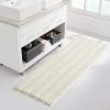 imageNICETOWN Grey Bathroom Rug Extra Thick Indoor Outdoor Durable Doormat for Bathroom AntiSlip Soft Plush Chenille Shaggy Bath Mat Living Room Bedroom Mat Water Absorbent Floor Carpet 47 x 24Cream