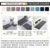 imageNICETOWN Grey Bathroom Rug Extra Thick Indoor Outdoor Durable Doormat for Bathroom AntiSlip Soft Plush Chenille Shaggy Bath Mat Living Room Bedroom Mat Water Absorbent Floor Carpet 47 x 24Taupe Brown