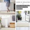 imageNICETOWN Grey Bathroom Rug Extra Thick Indoor Outdoor Durable Doormat for Bathroom AntiSlip Soft Plush Chenille Shaggy Bath Mat Living Room Bedroom Mat Water Absorbent Floor Carpet 47 x 24Cream