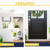 imageNICETOWN Grey Bathroom Rug Extra Thick Indoor Outdoor Durable Doormat for Bathroom AntiSlip Soft Plush Chenille Shaggy Bath Mat Living Room Bedroom Mat Water Absorbent Floor Carpet 47 x 24Navy