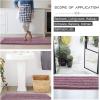 imageNICETOWN Grey Bathroom Rug Extra Thick Indoor Outdoor Durable Doormat for Bathroom AntiSlip Soft Plush Chenille Shaggy Bath Mat Living Room Bedroom Mat Water Absorbent Floor Carpet 47 x 24Mauve