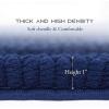 imageNICETOWN Grey Bathroom Rug Extra Thick Indoor Outdoor Durable Doormat for Bathroom AntiSlip Soft Plush Chenille Shaggy Bath Mat Living Room Bedroom Mat Water Absorbent Floor Carpet 47 x 24Navy
