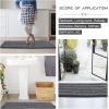 imageNICETOWN Grey Bathroom Rug Extra Thick Indoor Outdoor Durable Doormat for Bathroom AntiSlip Soft Plush Chenille Shaggy Bath Mat Living Room Bedroom Mat Water Absorbent Floor Carpet 47 x 24Grey