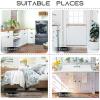 imageNICETOWN Grey Bathroom Rug Extra Thick Indoor Outdoor Durable Doormat for Bathroom AntiSlip Soft Plush Chenille Shaggy Bath Mat Living Room Bedroom Mat Water Absorbent Floor Carpet 47 x 24Taupe