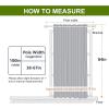 imageNICETOWN Grey Blackout Patio Sliding Door Curtains 84 inch Length Grommet Room Divider Thermal Insulated Curtain Drapes for French DoorLiving Room Gray W100 x L84 1 Panel