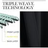 imageNICETOWN Halloween Black Blackout Living Room Curtains 84 inches Long Black Out Curtain Panels for Bedroom  Black Color W52 x L84 1 Pair Thermal Insulated Blackout Draperies Window Treatment
