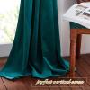 imageNICETOWN Halloween Black Curtains Patio Blackout Velvet Curtain Panels Media Movie Theater Room Decor Energyefficient Velvet Woven Home Theater Eyelet Top Drapes for Living Room 1 Pair W52xL96Teal