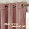 imageNICETOWN Halloween Black Curtains Patio Blackout Velvet Curtain Panels Media Movie Theater Room Decor Energyefficient Velvet Woven Home Theater Eyelet Top Drapes for Living Room 1 Pair W52xL96Dusty Pink