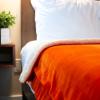 imageNICETOWN Halloween Twin Fleece Plush Blanket Fashion Fuzzy Gifts for Family Soft Lightweight Fluffy Fleece Plush Couch Blankets for Living RoomBedroomSofa 60 x 80 inches BlackOrange