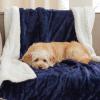 imageNICETOWN Halloween Twin Fleece Plush Blanket Fashion Fuzzy Gifts for Family Soft Lightweight Fluffy Fleece Plush Couch Blankets for Living RoomBedroomSofa 60 x 80 inches BlackNavy Blue