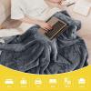 imageNICETOWN Halloween Twin Fleece Plush Blanket Fashion Fuzzy Gifts for Family Soft Lightweight Fluffy Fleece Plush Couch Blankets for Living RoomBedroomSofa 60 x 80 inches BlackDark Grey