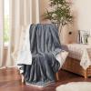 imageNICETOWN Halloween Twin Fleece Plush Blanket Fashion Fuzzy Gifts for Family Soft Lightweight Fluffy Fleece Plush Couch Blankets for Living RoomBedroomSofa 60 x 80 inches BlackDark Grey