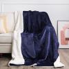 imageNICETOWN Halloween Twin Fleece Plush Blanket Fashion Fuzzy Gifts for Family Soft Lightweight Fluffy Fleece Plush Couch Blankets for Living RoomBedroomSofa 60 x 80 inches BlackNavy Blue