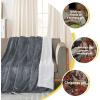 imageNICETOWN Halloween Twin Fleece Plush Blanket Fashion Fuzzy Gifts for Family Soft Lightweight Fluffy Fleece Plush Couch Blankets for Living RoomBedroomSofa 60 x 80 inches BlackDark Grey