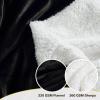 imageNICETOWN Halloween Twin Fleece Plush Blanket Fashion Fuzzy Gifts for Family Soft Lightweight Fluffy Fleece Plush Couch Blankets for Living RoomBedroomSofa 60 x 80 inches BlackBlack