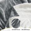 imageNICETOWN Halloween Twin Fleece Plush Blanket Fashion Fuzzy Gifts for Family Soft Lightweight Fluffy Fleece Plush Couch Blankets for Living RoomBedroomSofa 60 x 80 inches BlackLight Grey