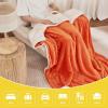imageNICETOWN Halloween Twin Fleece Plush Blanket Fashion Fuzzy Gifts for Family Soft Lightweight Fluffy Fleece Plush Couch Blankets for Living RoomBedroomSofa 60 x 80 inches BlackOrange