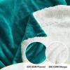 imageNICETOWN Halloween Twin Fleece Plush Blanket Fashion Fuzzy Gifts for Family Soft Lightweight Fluffy Fleece Plush Couch Blankets for Living RoomBedroomSofa 60 x 80 inches BlackTeal