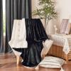 imageNICETOWN Halloween Twin Fleece Plush Blanket Fashion Fuzzy Gifts for Family Soft Lightweight Fluffy Fleece Plush Couch Blankets for Living RoomBedroomSofa 60 x 80 inches BlackBlack