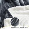 imageNICETOWN Halloween Twin Fleece Plush Blanket Fashion Fuzzy Gifts for Family Soft Lightweight Fluffy Fleece Plush Couch Blankets for Living RoomBedroomSofa 60 x 80 inches BlackDark Grey