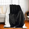 imageNICETOWN Halloween Twin Fleece Plush Blanket Fashion Fuzzy Gifts for Family Soft Lightweight Fluffy Fleece Plush Couch Blankets for Living RoomBedroomSofa 60 x 80 inches BlackBlack