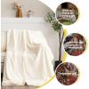 imageNICETOWN Halloween Twin Fleece Plush Blanket Fashion Fuzzy Gifts for Family Soft Lightweight Fluffy Fleece Plush Couch Blankets for Living RoomBedroomSofa 60 x 80 inches BlackWhite