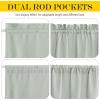 imageNICETOWN Linen Textured Door Curtain  White Sidelight Panel Curtain Semi Sheer French Front Door Curtain with Tieback for Kitchen 30 inches W x 40 inches L Single PanelSage Green