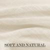 imageNICETOWN Linen Textured Door Curtain  White Sidelight Panel Curtain Semi Sheer French Front Door Curtain with Tieback for Kitchen 30 inches W x 40 inches L Single PanelLight Grey
