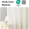 imageNICETOWN Linen Textured Door Curtain  White Sidelight Panel Curtain Semi Sheer French Front Door Curtain with Tieback for Kitchen 30 inches W x 40 inches L Single PanelLinen