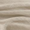 imageNICETOWN Linen Textured Door Curtain  White Sidelight Panel Curtain Semi Sheer French Front Door Curtain with Tieback for Kitchen 30 inches W x 40 inches L Single PanelTaupe