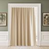 imageNICETOWN Lower Noise Room Divider Curtain Screen Partitions with Adhesive Curtain Track 7ft Tall x 83ft Wide Black Blackout Sound Reducing Panel for DoorwayGlass WindowSliding DoorPatioBiscotti Beige