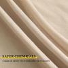 imageNICETOWN Natural Linen Curtains ampamp Drapes for Windows 84 inch Long Rod Pocket ampamp Back Tab Thick Flax Semi Sheer Privacy Assured with Light Filtering for BedroomLiving Room W55 x L84 2 PiecesTaupe