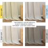 imageNICETOWN Natural Linen Curtains ampamp Drapes for Windows 84 inch Long Rod Pocket ampamp Back Tab Thick Flax Semi Sheer Privacy Assured with Light Filtering for BedroomLiving Room W55 x L84 2 PiecesNatural